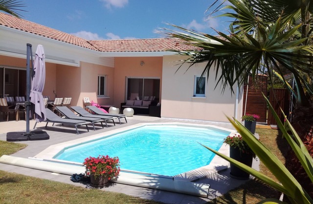 Family home with heated pool