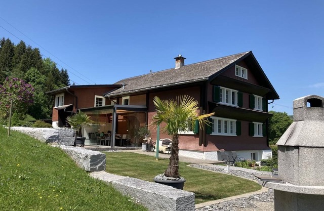 Flat "Im Toggi" with a view of the mountains