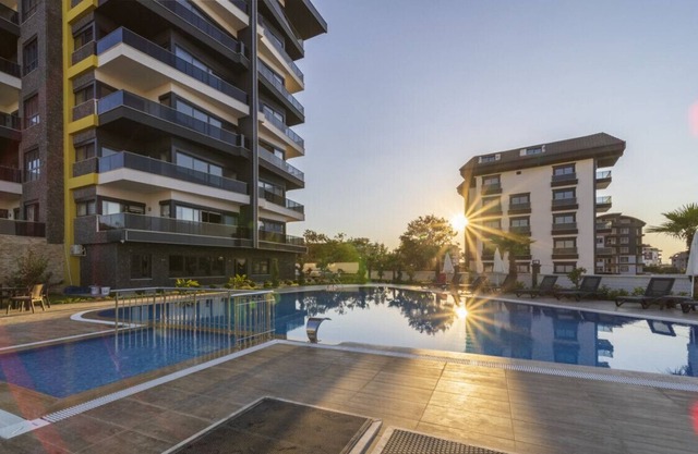 Flat with Shared Pool, Hammam and Sauna in Alanya