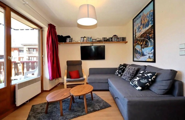 Floor -1, balcony, parking, television, ski locker, 29m², Les Houches