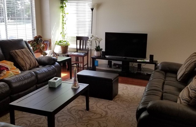 Furnished queen bedroom