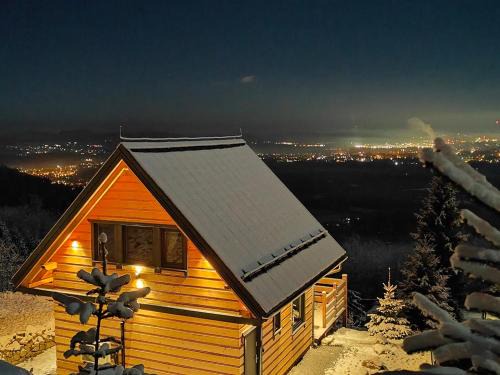 Górskie domki w Karkonoszach z widokiem