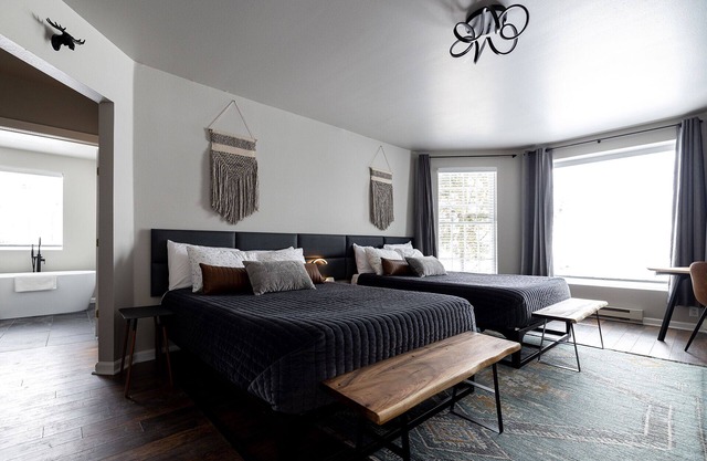 Get cozy in The Moose Suite at Winter Park's only luxury boutique hotel!