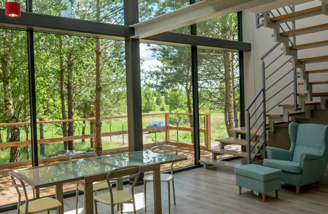 Glass cottage in Jelenska Huta with terrace
