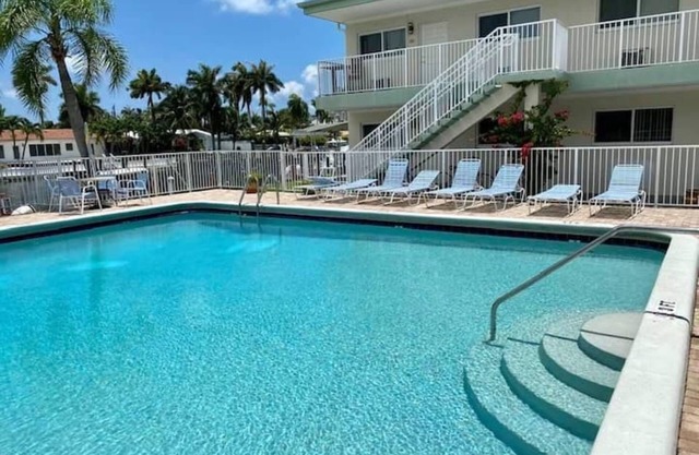 Gorgeous Florida Waterfront Condo 1st Floor, with Large Heated Pool & Patio