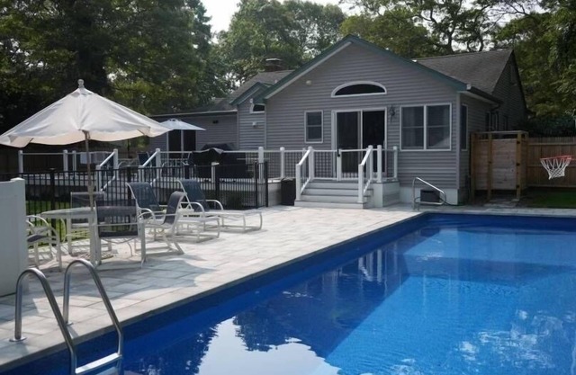 Hampton Bays Getaway! Heated Pool, Playground, Firepit, Gameroom & lots more!