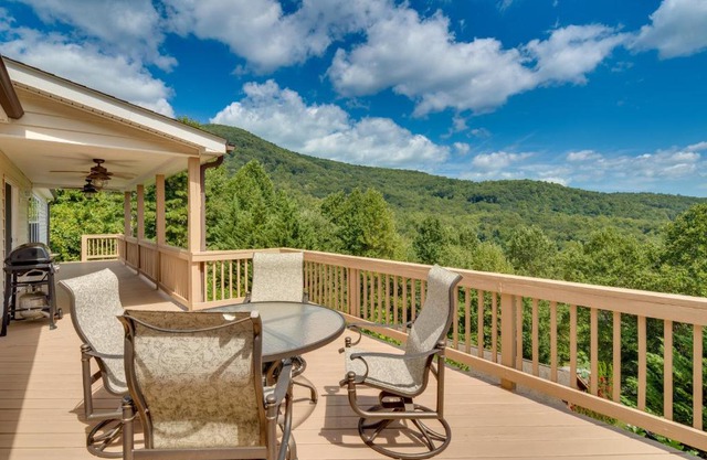 Hendersonville Retreat with Mtn Views and Deck!