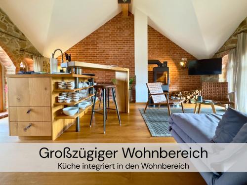 HexenburgbeiDresden 2 Zimmer Architektenwohnung mit eigener Sauna, Whirlwanne und Kamin - Nähe Sächsische Schweiz Dresden