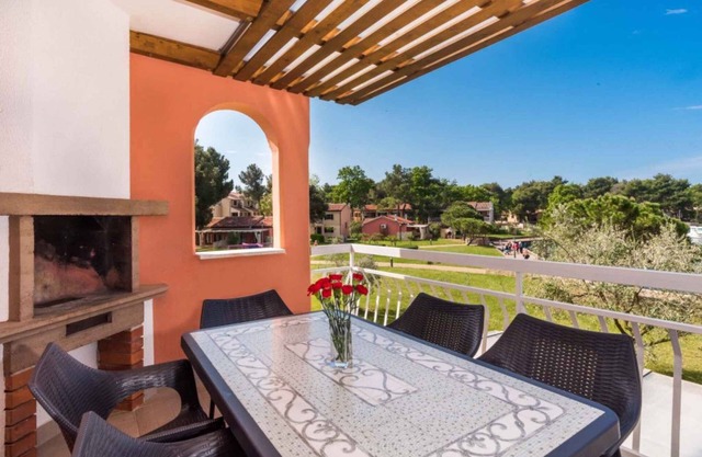 Holiday apartment with an outdoor pool in resort