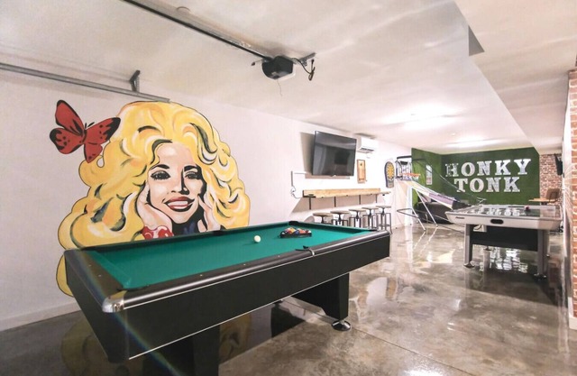 Honky Tonk Game Room with Rooftop Deck!