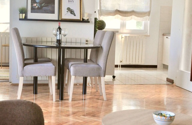 House near the sea with garden