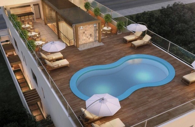 House with 13 suites, on the seafront, large living rooms, 2 swimming pools, 2 gourmet areas.