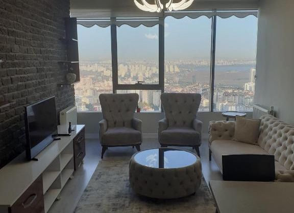 İstanbul da Göl ve Şehir Manzaralı, WiFi Erişimli Muhteşem Daire