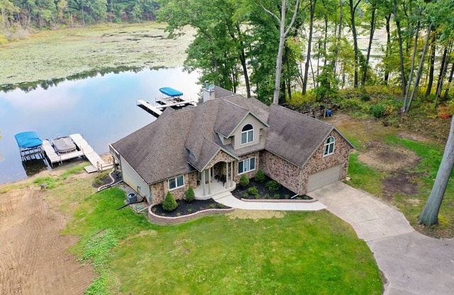 Idyllic, Waterfront Home on Crooked Lake with 2.5 Wooded Acres