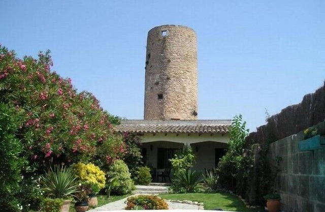 Impressively constructed Majorcan mill with pool