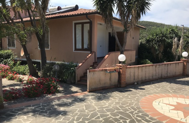 In the countryside near the sea