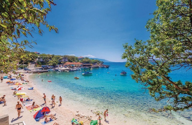 In the small village of Povile near the town is located this vacation home in a quiet location.