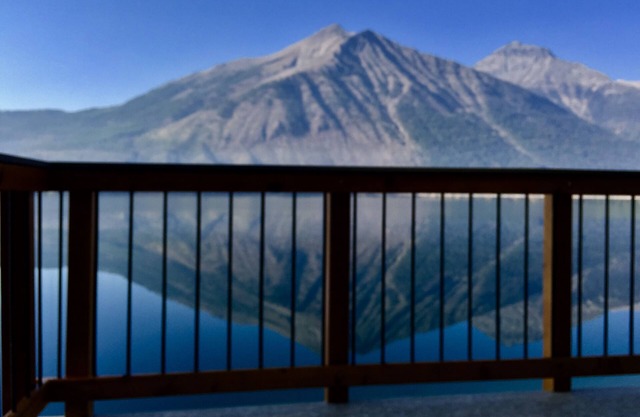 Inside Glacier National Park, Lakefront cabin