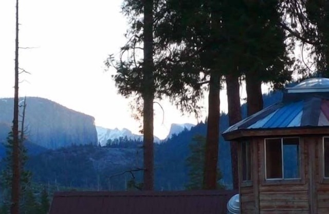 INSIDE Yosemite! Log Cabin, Views of Half Dome & El Capitan. Starry skies!