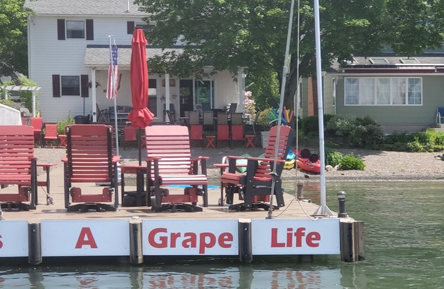 Its a Grape Life Renters Paradise, Keuka Lake East Side, level lot, pebble beach