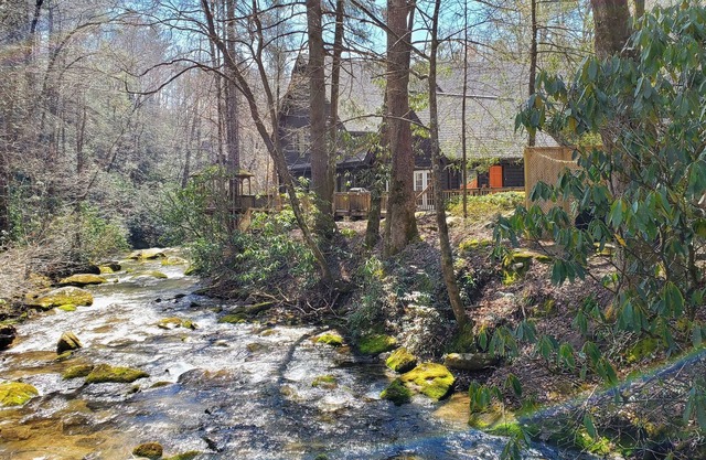 Jocassee Gorge Mountain Lodge on creek-Waterfront