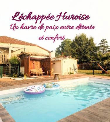 L'échappée Huroise, piscine et spa privatifs