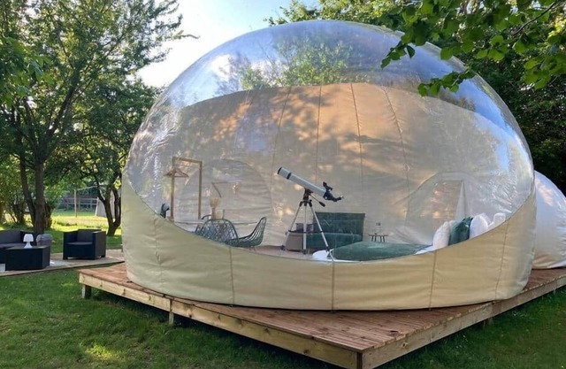 La bulle XXL (chauffée) Au Domaine Du Pré Dieu
