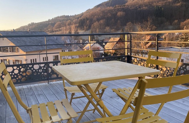 Laetitia and Matthieu's home, at the foot of the Taennchel mountains