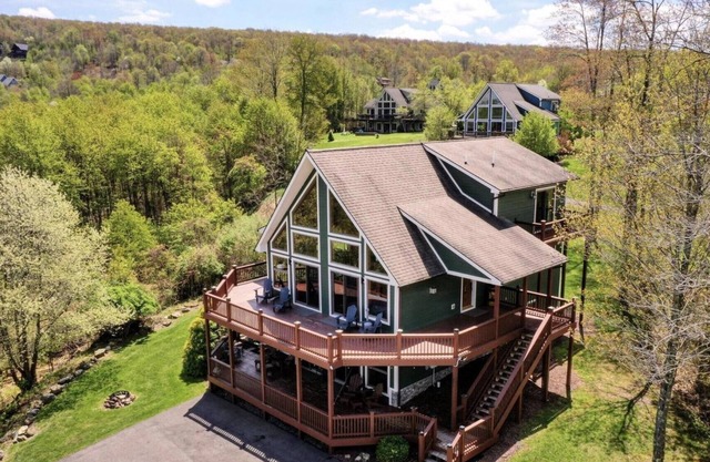 Lake View Chalet with Hot Tub and Fire Pit