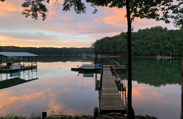LAKEFRONT HARTWELL! Good dogs welcome! Covered dock, fire pit, kayaks!