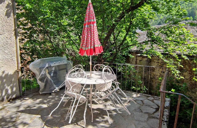 Large 200 m2 house with garden, terraces and courtyard. Florac Center.