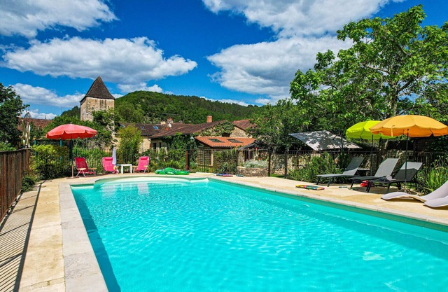 Large, charming house with private, heated, secure swimming pool