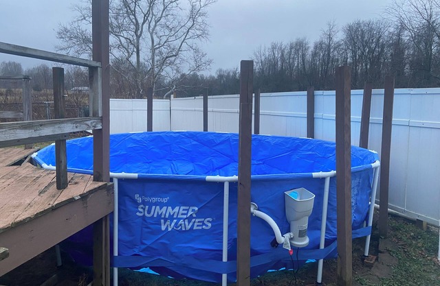 Large Country Home Pool and hot tub