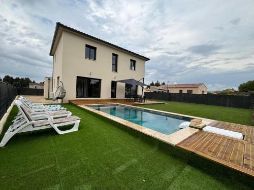 Large luxury villa with pool