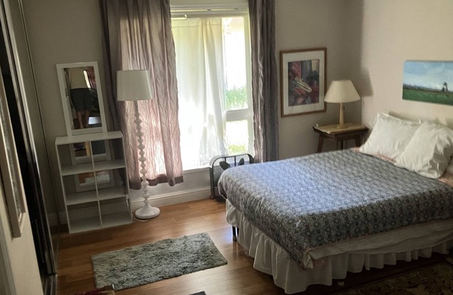 Large master room with connected bathroom