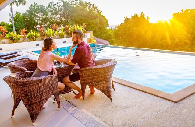 Large sea view swimming pool! Luxury Villa 4BR Mountain House, Long Beach