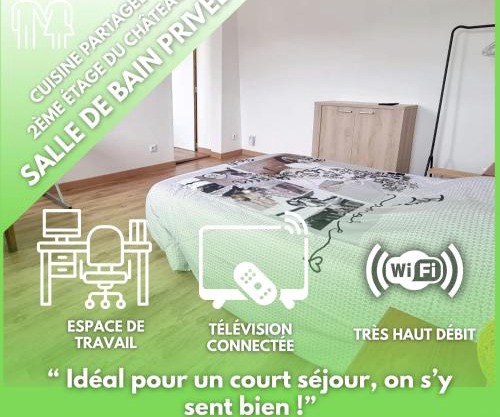 Le petit Château Avesnois - Studio pour 2 personnes - Cuisine Partagée