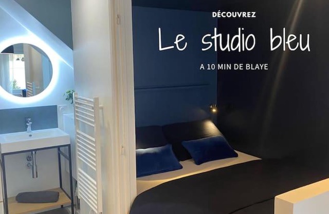 Le Studio bleu à 10 min de Blaye - climatisé