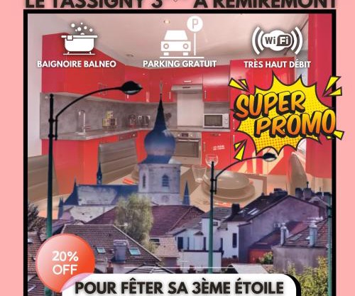 Le Tassigny 3 étoiles - Hyper-Centre Balneo Wifi Parking