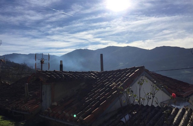 Live Asturias in a village house, typical attic