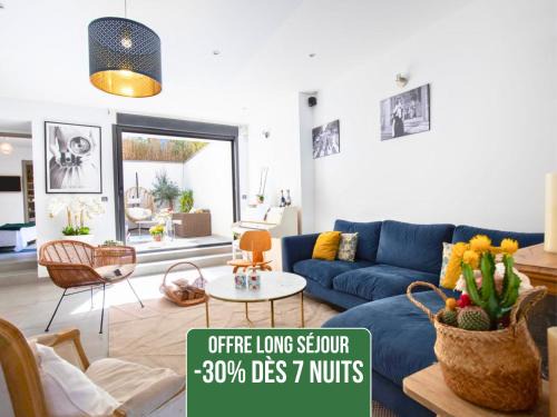Loft Saint-Hubert - Idéal Familles & Groupes - 10min Avignon et Château-neuf-du-Pape - 5min Gare - Expérience design, conviviale et tout confort - Jardin clos - Parking privé gratuit - Au calme