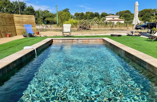 Lorgues: 3-BR house, private pool, A/C & fiber Wi-Fi