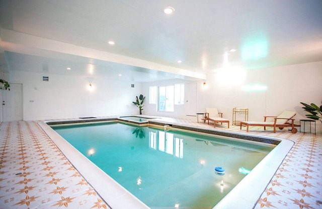 Luxurious bay area hills home with indoor pool