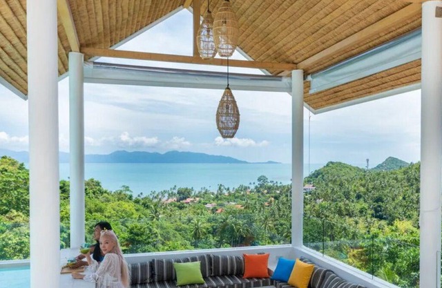 Luxurious Jungle Beach Villa with infinity pool, spa, fitness room, game room, and sea views