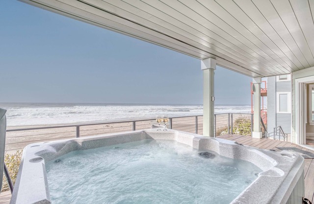 Luxurious Oceanfront Home w/Private Beach Access, Hot Tub, Sauna and MORE!