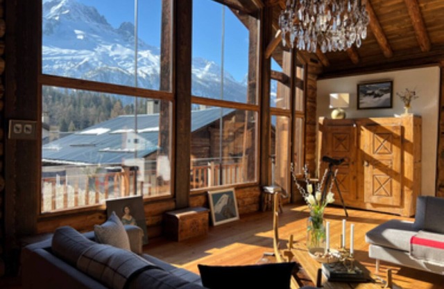 Luxury and authentic Farmhouse close to skiing in Chamonix with impressive views