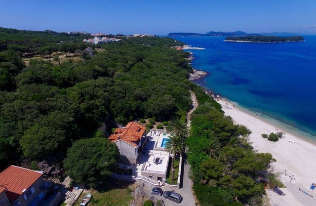 Luxury Beachfront Villa Dubrovnik Oasis with private pool by the beach in Dubrovnik