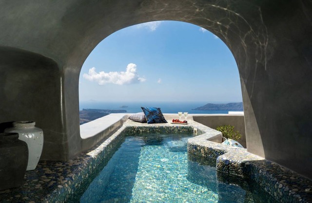 Luxury Cave Villa, Caldera View, Outdoor Heated Plunge Pool