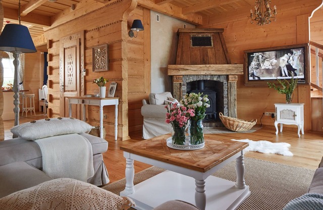 Luxury Highland Style Villa near Zakopane - sauna, pool, jacuzzi and fireplace