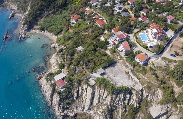 Luxury Seafront Villa Exclusive Pag with private swimming pool by the beach on island of Pag